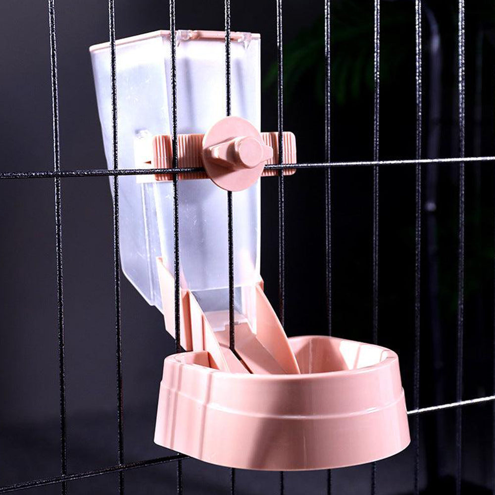Automatic Pet Bowl Cage Hanging Feeder Pet Water Bottle