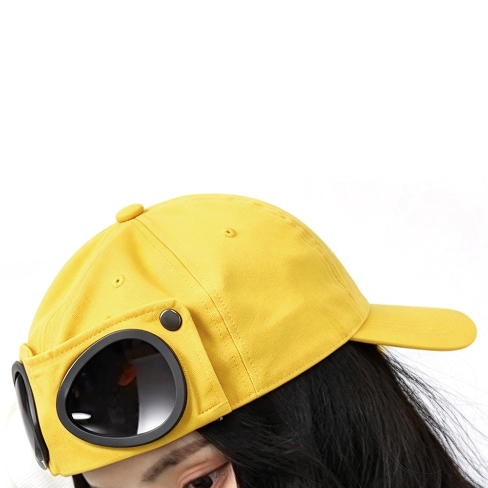Two in One Adjustable Cotton Blend Eye Shade Baseball Cap