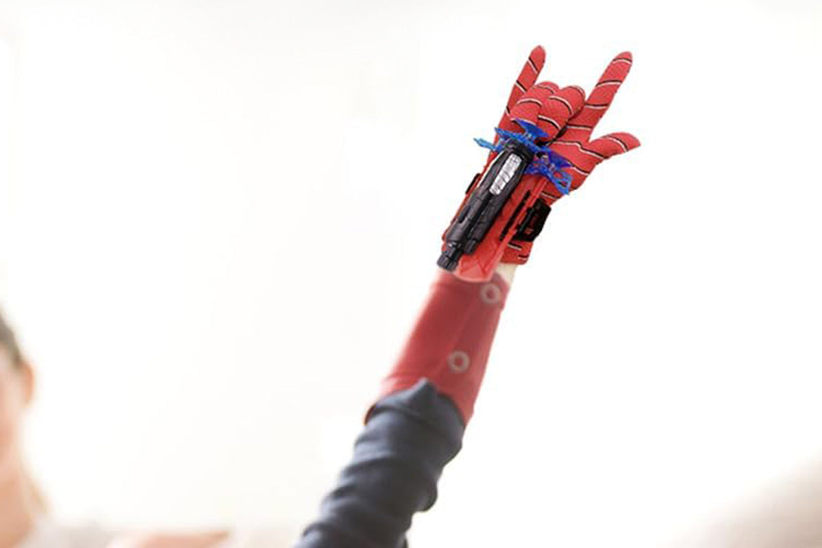 Spider Web Shooter Wrist Launcher Toy Set with Gloves Cosplay Superhero