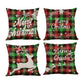 45x45cm Linen Christmas Pillow Cover Throw Pillowcase