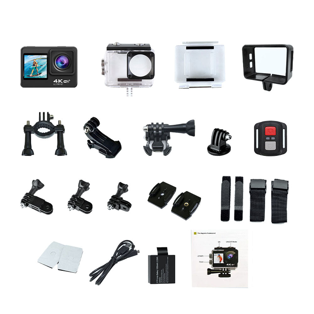 4K Dual Screen WIFI Waterproof Sports Action Camera