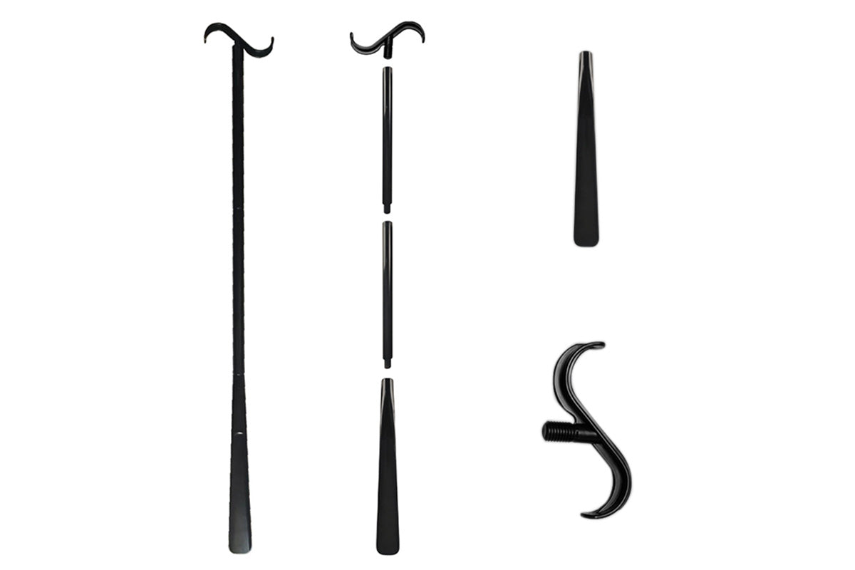 3Pcs Hip Replacement Recovery Kit with Sock Aid Long Handle Shoe Horn Grabber Reacher