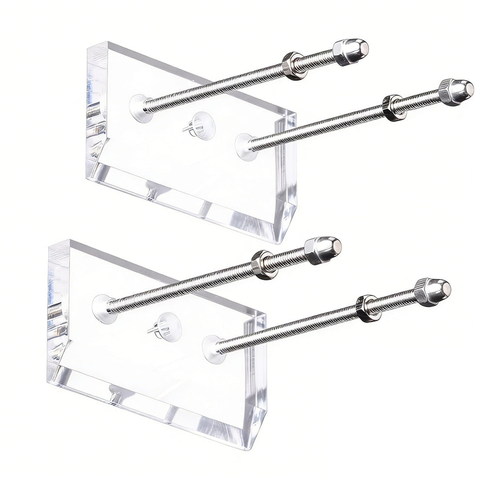 2 Pcs Acrylic Skateboard Wall Mount Display Holder for Skateboard Scooter Display