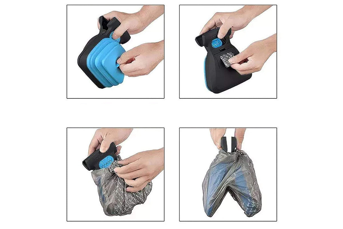 Handheld Pet Pooper Scooper Easy Pickup Cleaner Foldable Pet Poop Grabber
