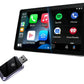 Mini Wireless CarPlay Adapter Plug and Play for Factory Wired CarPlay Cars iOS 10+