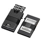 RFID Blocking Slim Aluminum Card Holder Wallet with Durable Expandable Backplate and Holds 12 Plus Cards Plus Cash