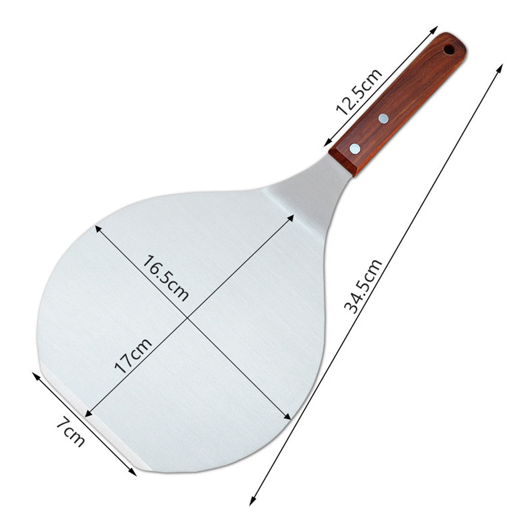 Pizza Shovel Spatula Peel Cake Stainless Steel Lifter Paddle Pancake Baking Tray