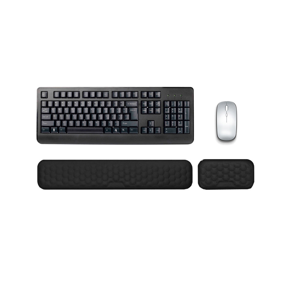 Ergonomic Soft Memory Foam Keyboard and Mouse Wrist Rest Support Pad Set
