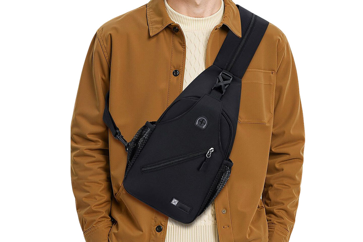 Travel Crossbody Chest Bag for Men and Women Adjustable Sling Backpack