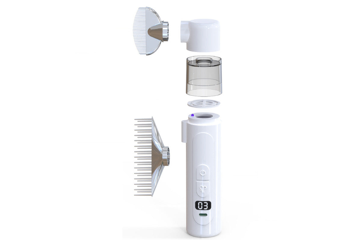 2-in-1 Electric Cordless Pet Flea Comb Grooming Vacuum