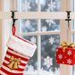 2 in 1 Christmas Fireplace Stocking and Mantel Garland Hanger with Non-Slip Pads