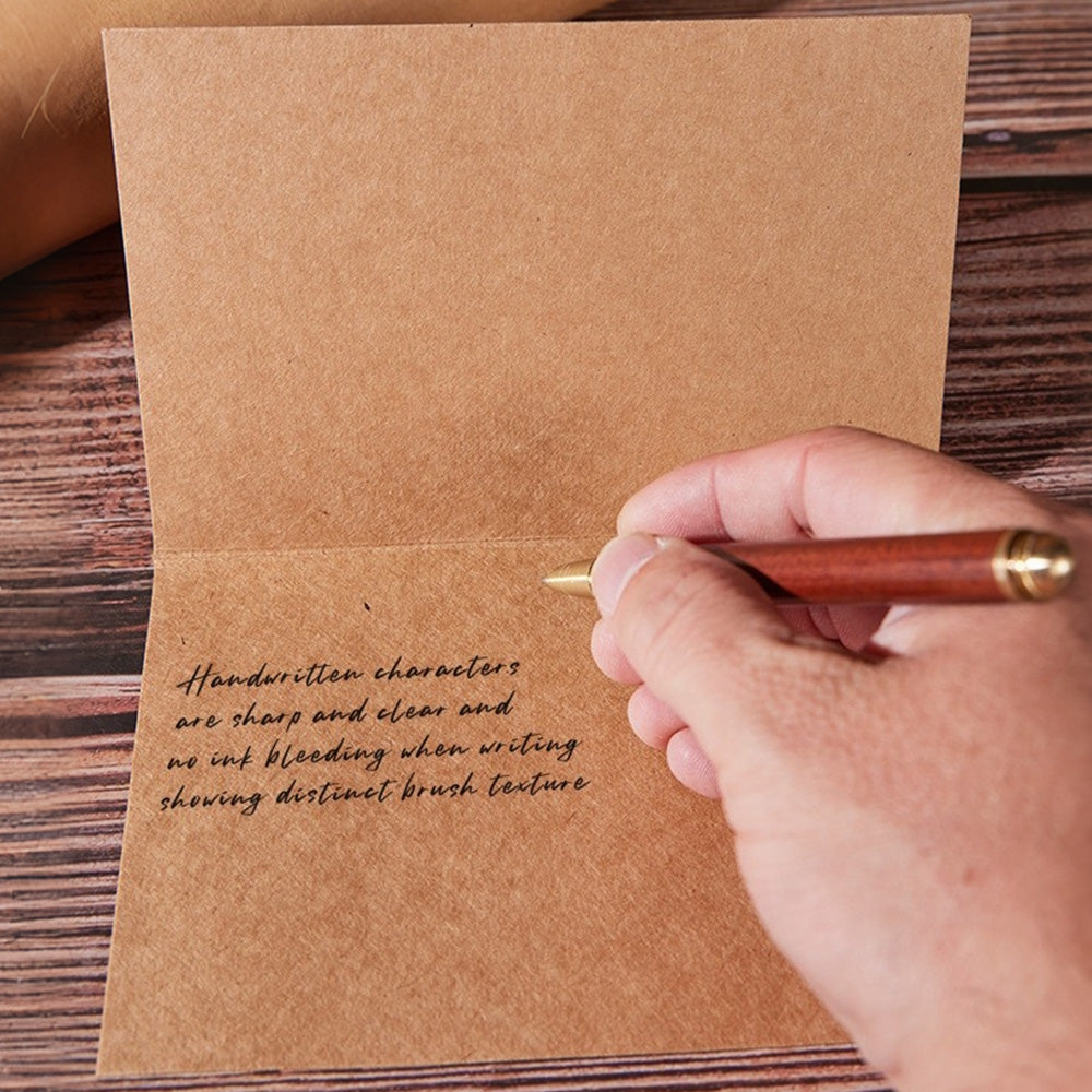 20Pcs Blank Folded Greeting Cards and Self Seal Envelopes-Brown