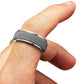 Titanium Steel Spinner Ring Set Silver Black Gold Relaxing Rotating Rings