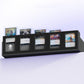 5 Row Trading Card Storage Box with Display Slot Removable Attachment Cover