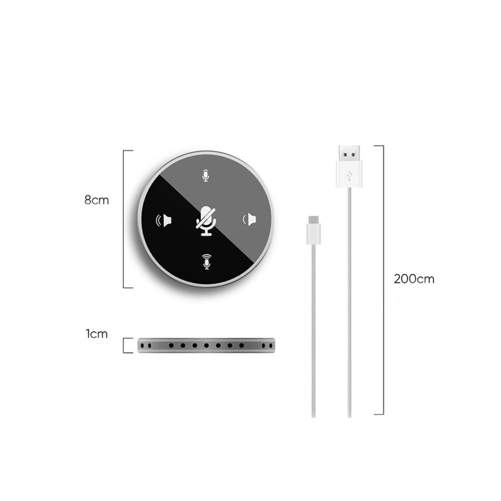 USB Conference Microphone Speech Mic 360-degree Voice Pickup