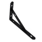 2Pcs Mild Steel Shelf Bracket Reinforced Heavy Duty Floating Shelves-Black