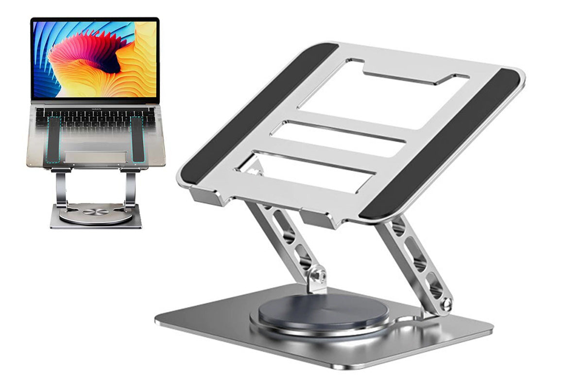 Adjustable Laptop Stand 360 Degree Rotation Foldable Desktop Holder