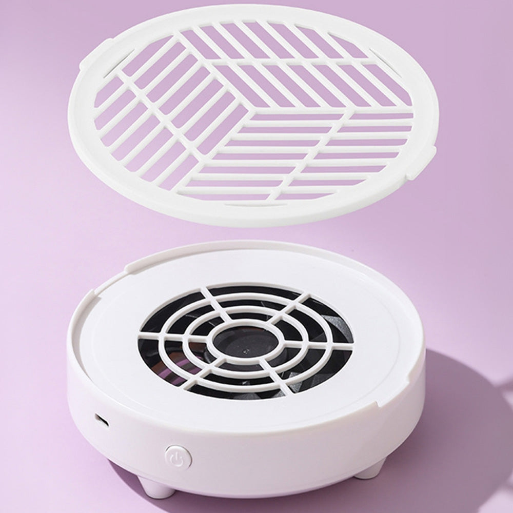 Mini Nail Dust Collector Lightweight Electric Manicure Vacuum for Home DIY and Salon Use