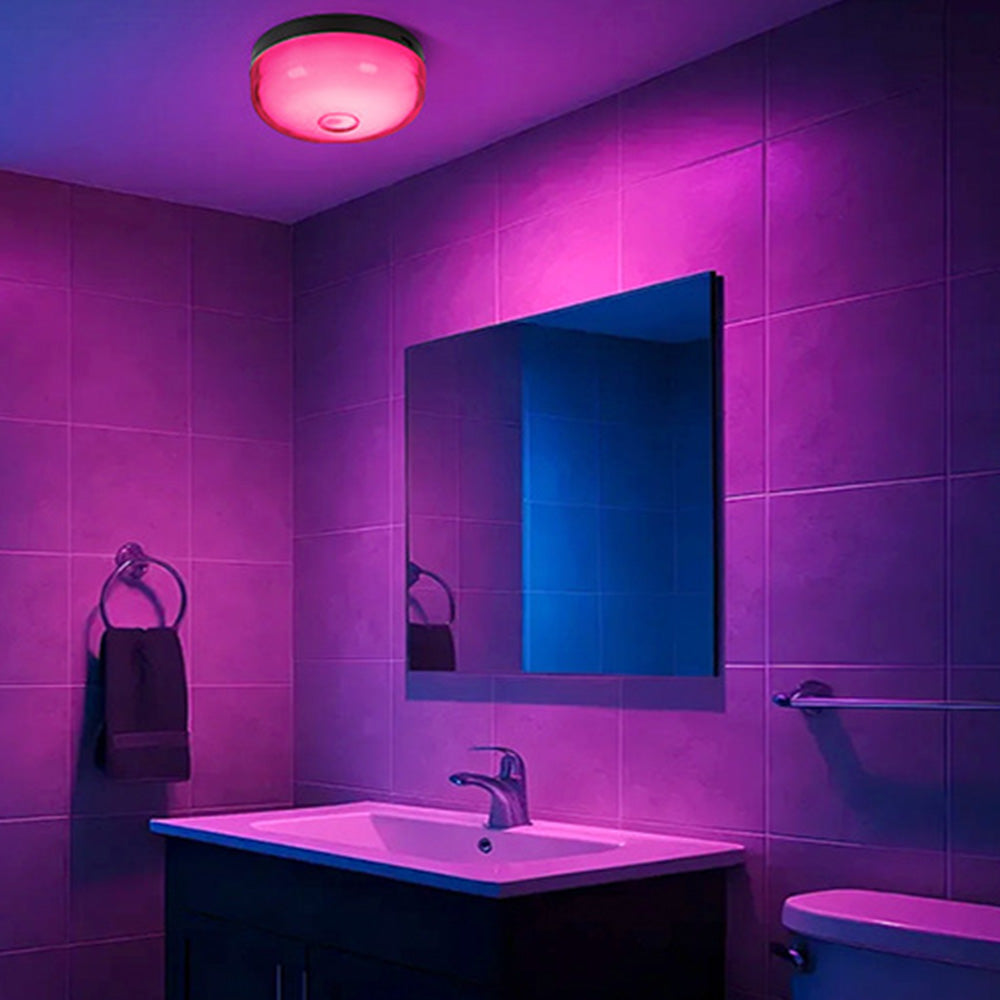 Rechargeable Waterproof Shower Light with 12 RGB Colors Remote and Timer