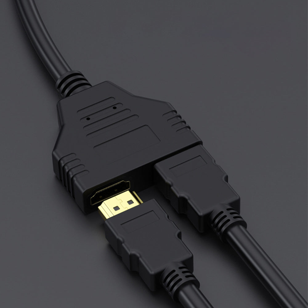 HDMI Splitter Adapter Cable 1 in 2 Out Male to Dual Female 1080P