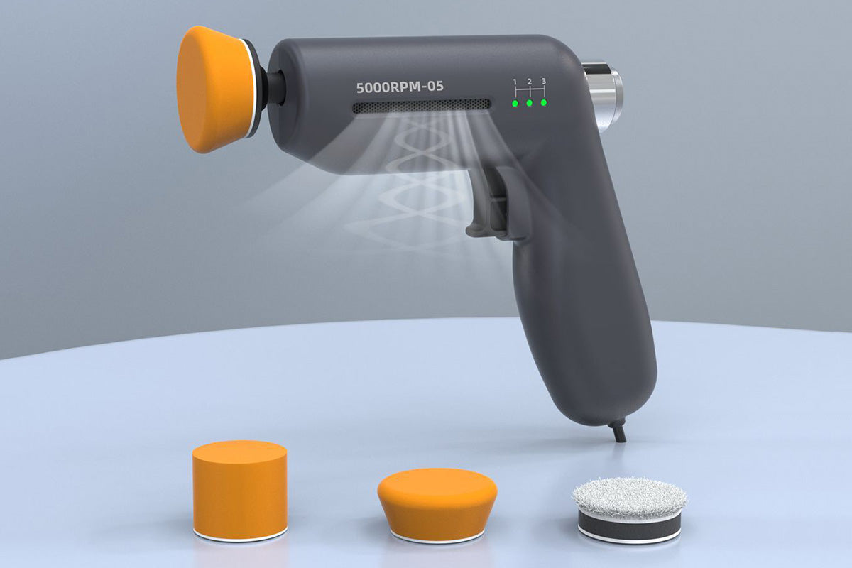 Auto Detailing Polisher Tool Car Polisher 5000RPM 3 Speed Handheld Buffer Waxer for Car Scratch Removal Waxing