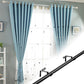 2Pcs Tap In Iron Curtain Rod Brackets for Wooden Window Frames