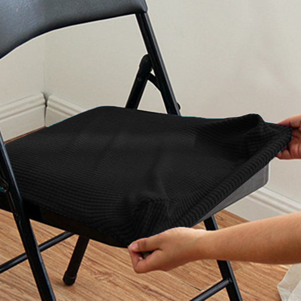 2Pcs Folding Chair Two Pieces Split Cover Anti-dust Chari Cover