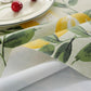 PVC Tablecloth Waterproof Oilproof with Lemon Pattern