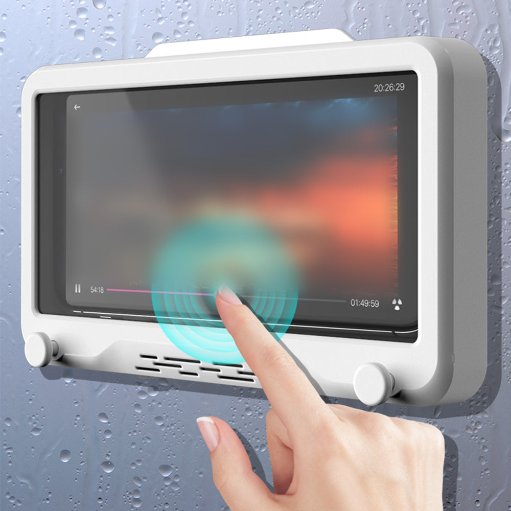 Wall Mounted Waterproof Phone Case Bathroom Shower Phone Holder