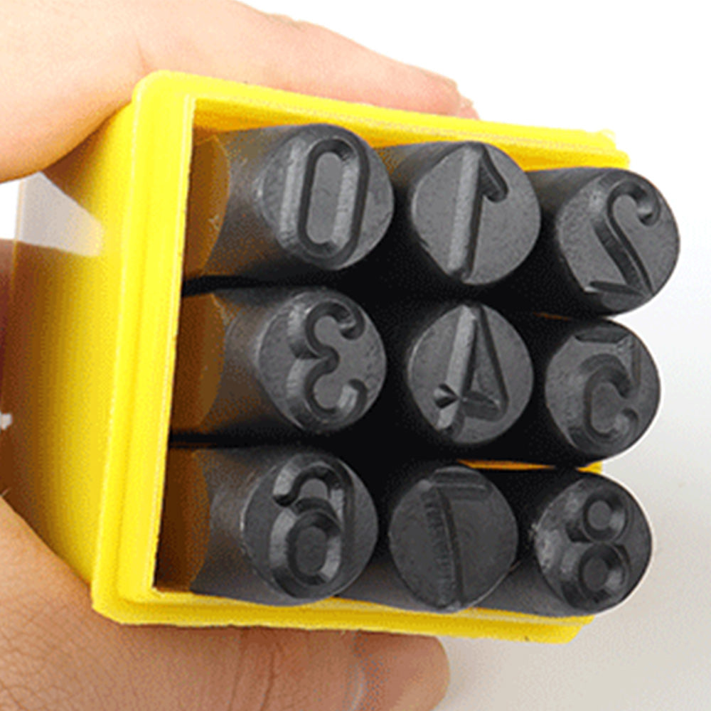 Carbon Steel Letter and Number Stamp Punch Set Metal Marking Tools