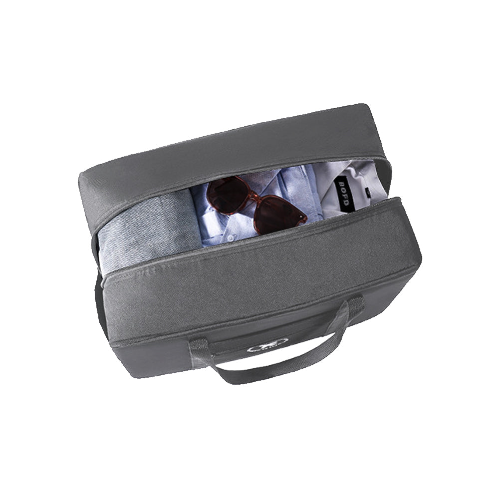 2Pcs Large Capacity Foldable Travel Tote Bag-Black, Grey