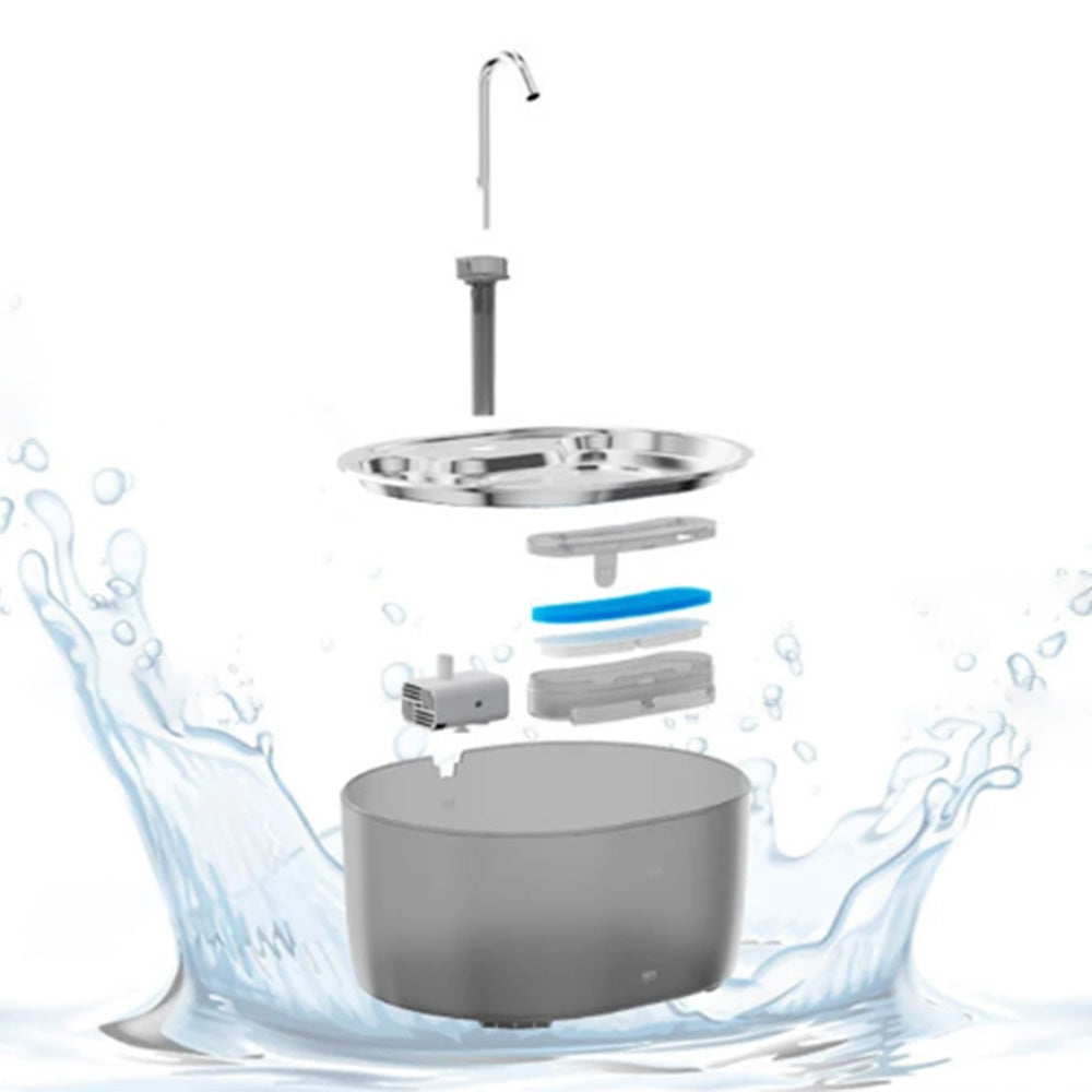 3.2L Cat Water Fountain Dog Bowl Fountains Automatic Pet Dispenser Auto Watering Dish Supplies