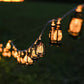 Battery Operated LED Black Retro Oil Lantern String Light