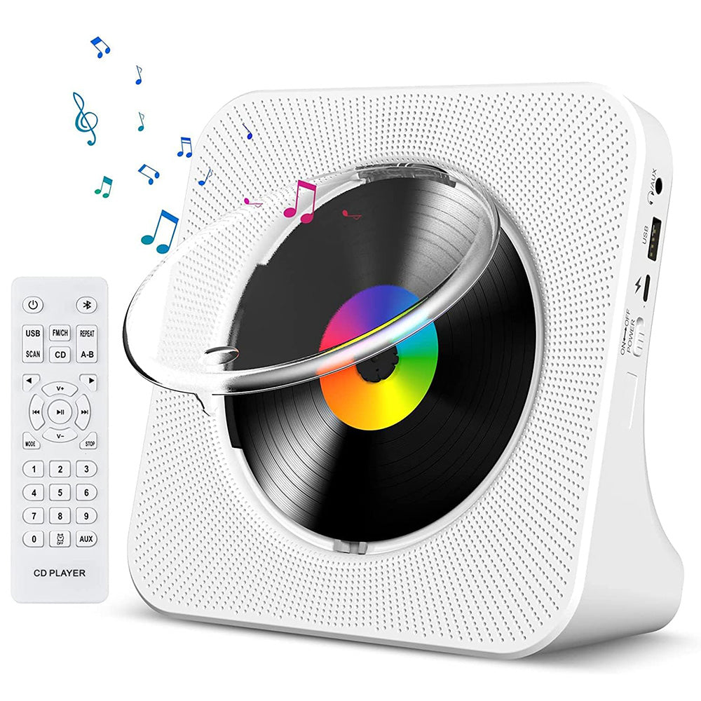 Portable Bluetooth CD Player Home CD Music Player with LED Screen