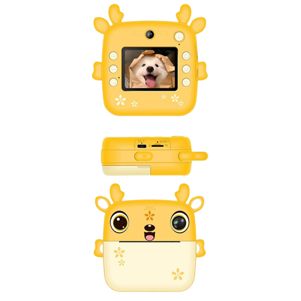 Kids Instant Camera Dual Camera Print Cam 1080P Video Recorder Camera