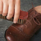 4Pcs Horsehair Shoe Brush Set Leather Cleaning Polishing Kit