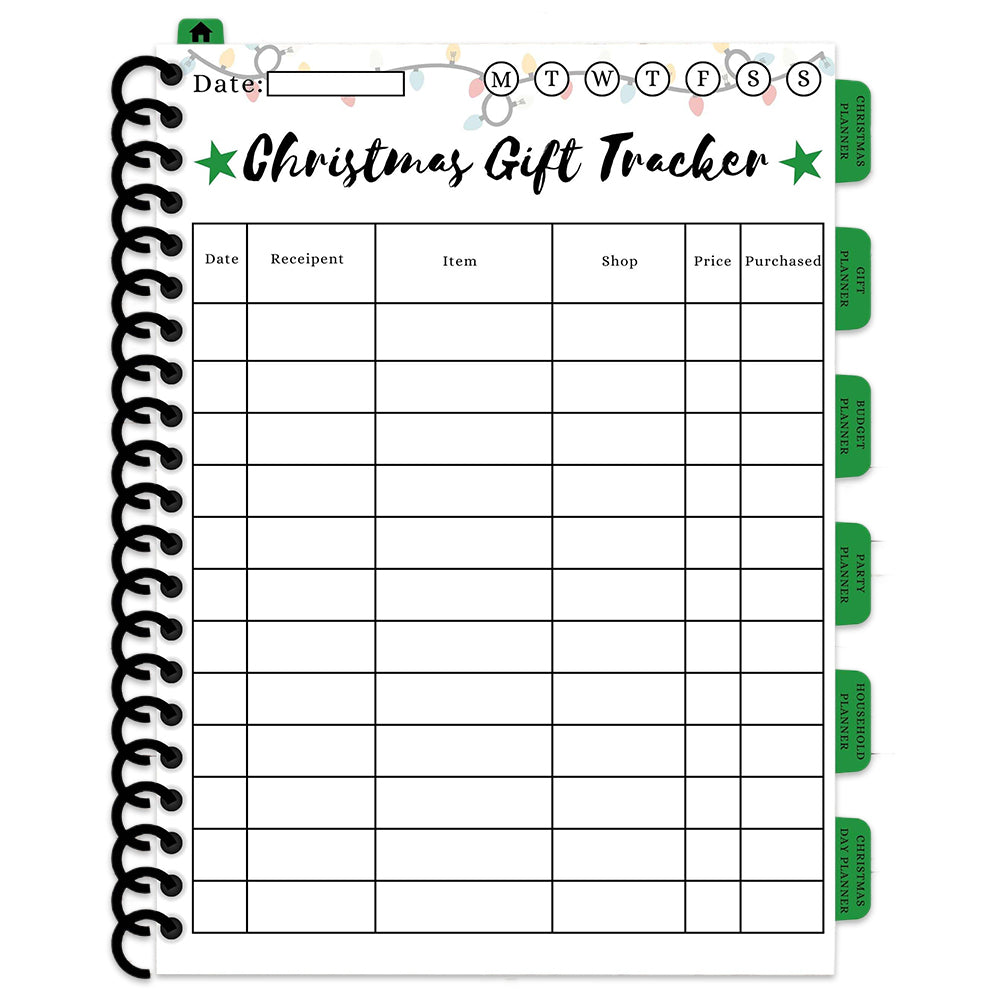 Christmas Planner Holiday Season Organizer Notebook Simple Christmas to Do Planner