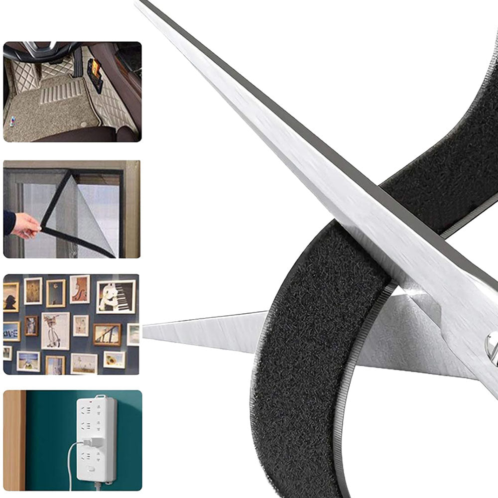 Self Adhesive Hook and Loop Tape 2 Rolls 5cm x 10m Hook Loop for Cable Management