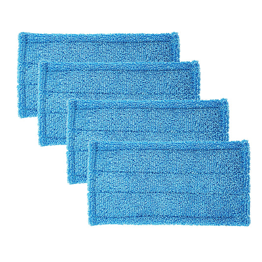 4Pcs Reusable Microfiber Mop Pad for Swiffer Wet Jet Pad Mop Thick Refills