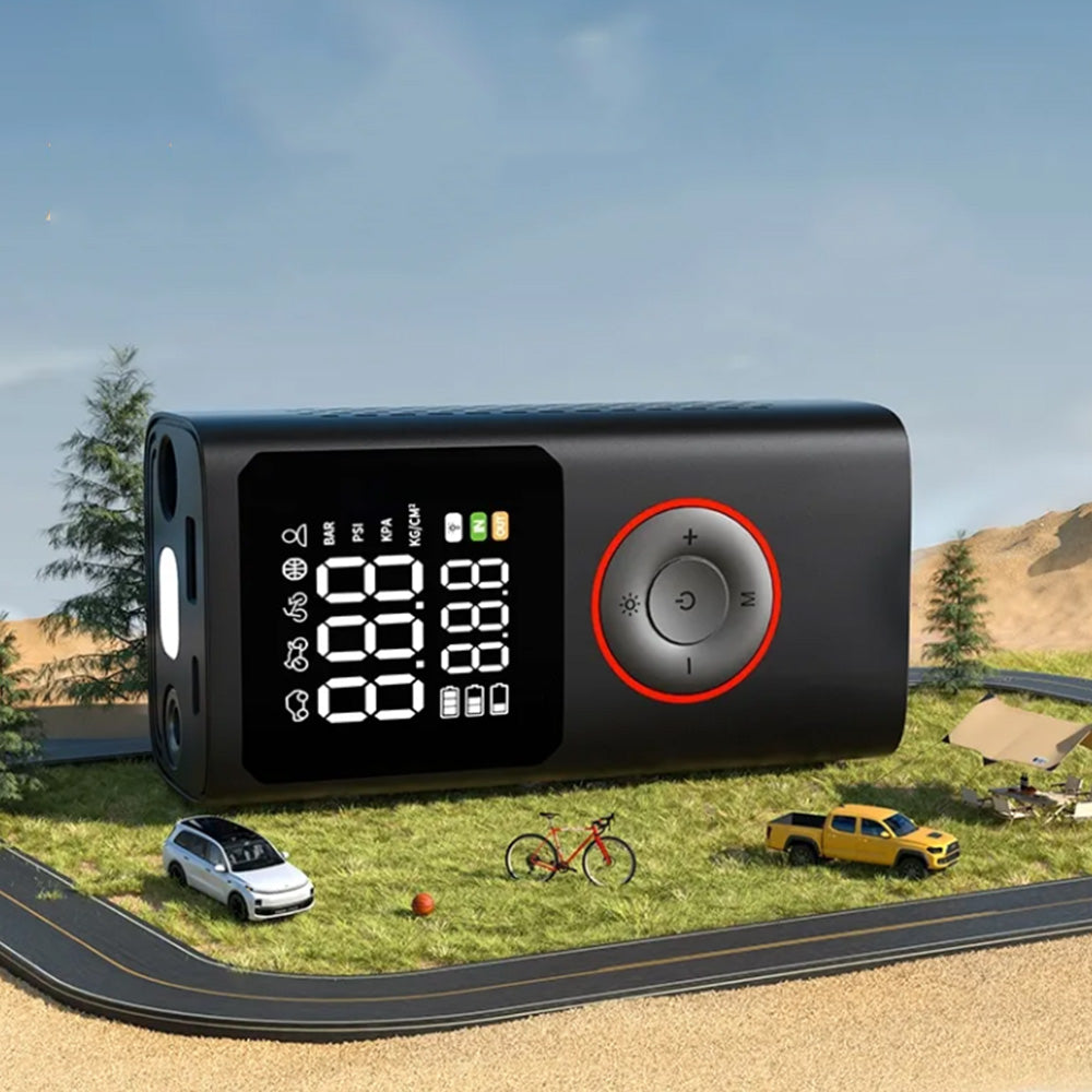 Portable Tire Inflator Electric Air Compressor with LED Display and 150PSI Max Pressure