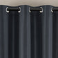 100 Percent Blackout Curtain Panel with Black Liner Heat & Light Blocking Drapes