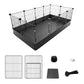 Foldable Pet Playpen with Mat Indoor Outdoor Dog Fence for Puppy and Rabbit
