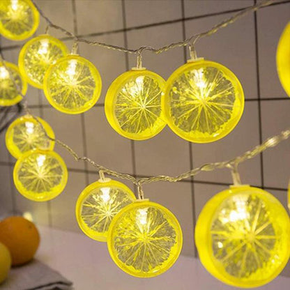 20LEDs Sloar String Light Lemon Decor Fairy String Lights