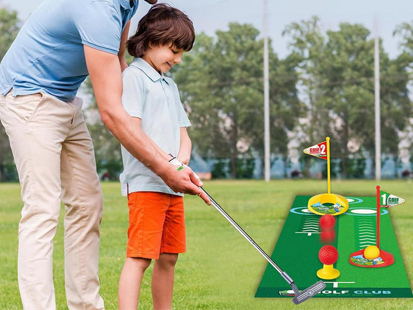 Kids Golf Clubs Set Retractable Golf Target Golf Set For Kids