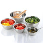 10Pcs Stainless Steel Polished Round Bowl Set