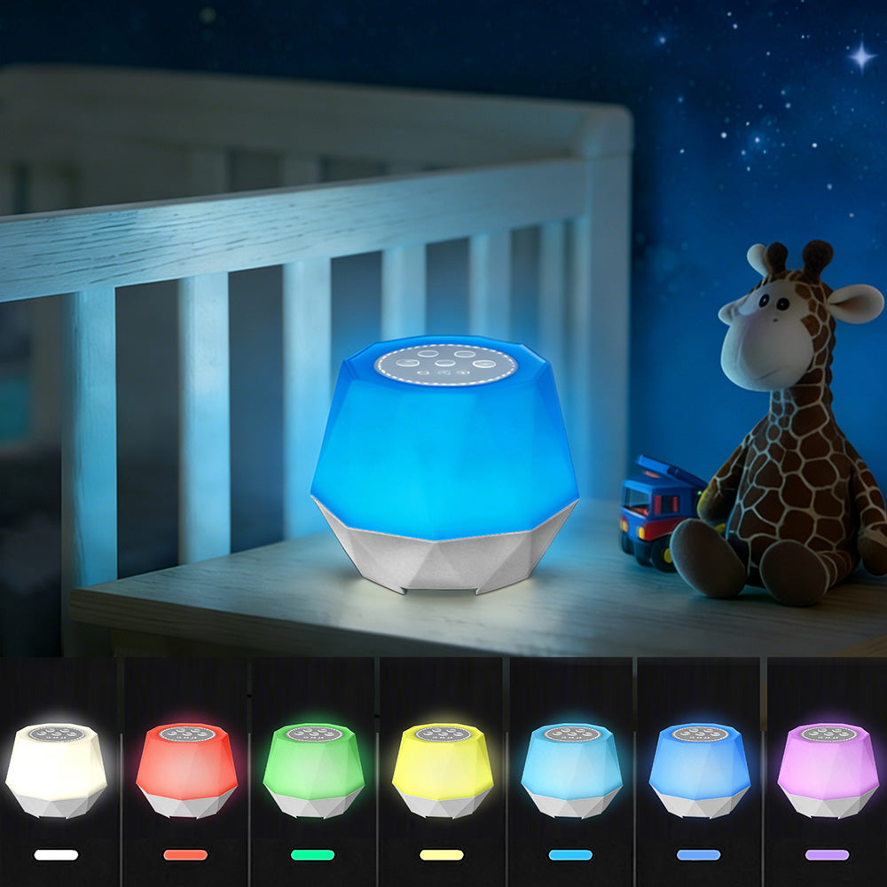 Rechargeable Color Noise Sound Machine with 10 White Noises 7 Colors Timer