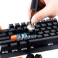 4-in-1 Mechanical Keyboard Cleaning Kit with Keycap Puller Brush and Tweezers for PC Laptop Electronics
