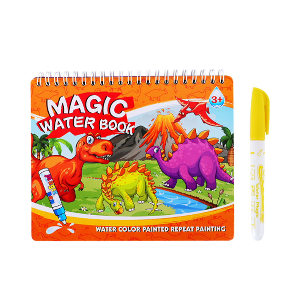 Magic Water Drawing Doodle Coloring Book with Pen