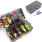 169PCS Fishing Lures Kit Set Two Layers Tackle Box With Fishing Baits Fishing Plier