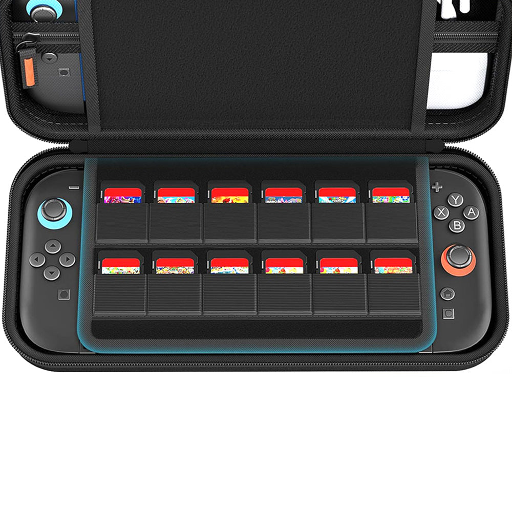 Protective Hard Shell Carrying Case With 24 Game Card Slots For Switch 2